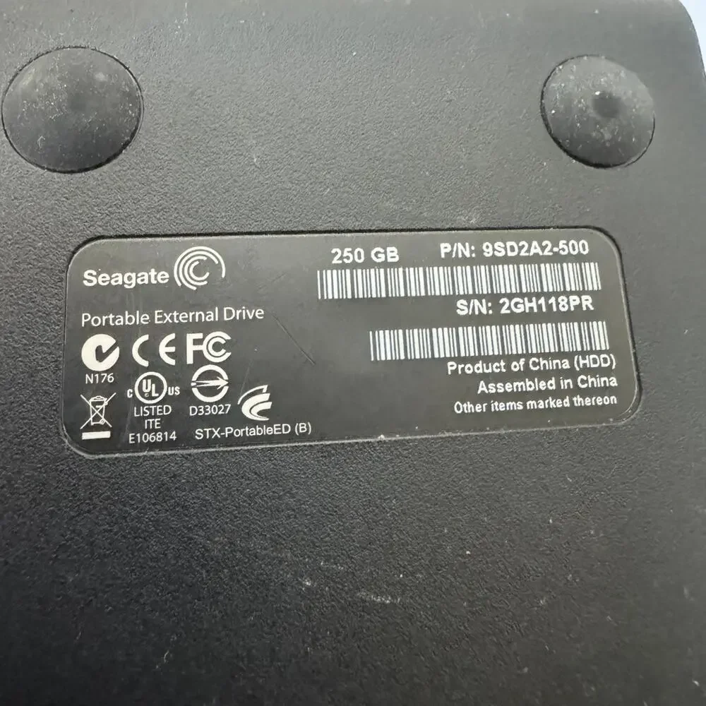 Seagate 250gb hard drive